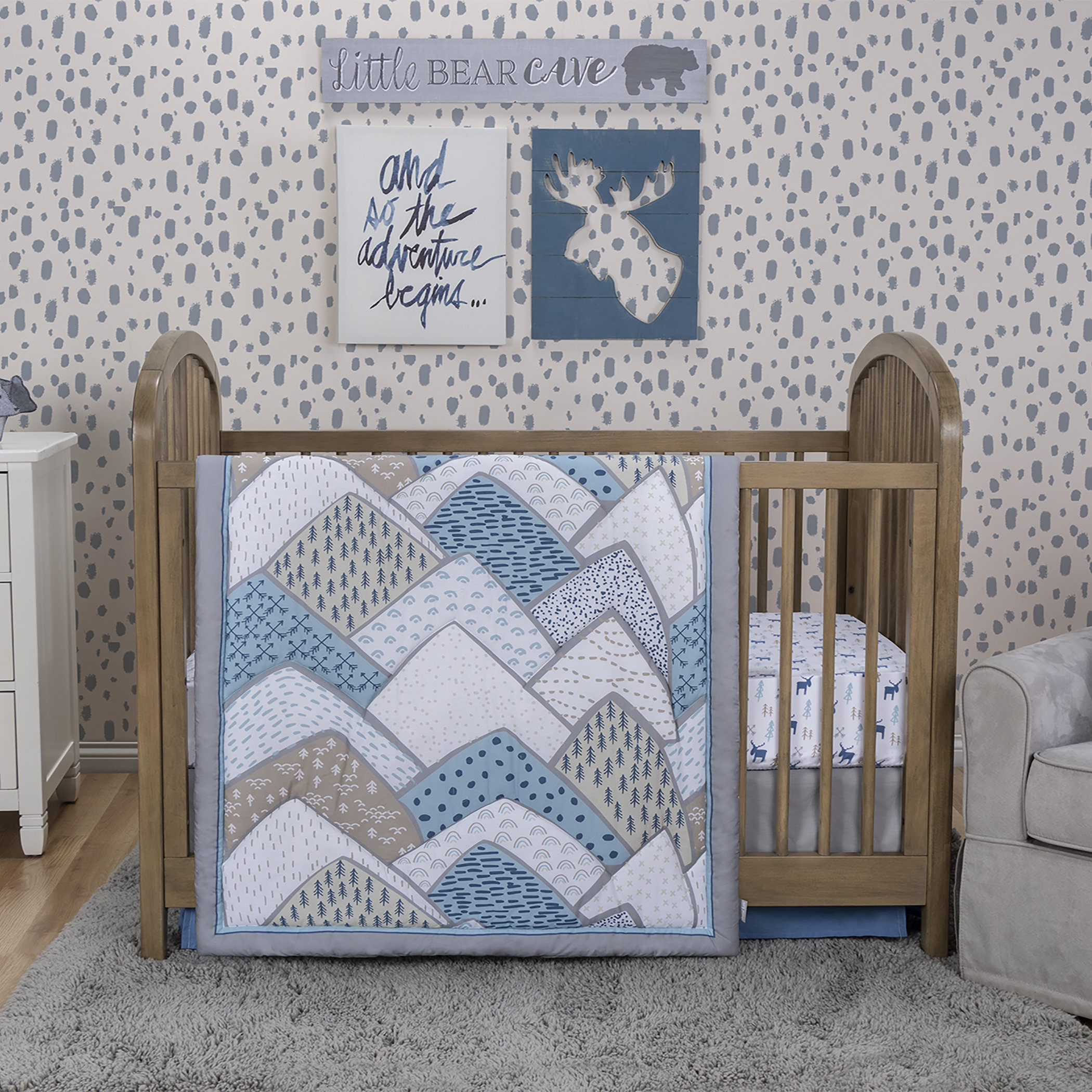 4 Piece Crib Bedding Set